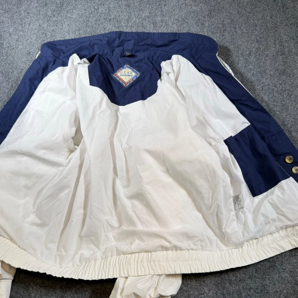Gear For Sports 2002 Winter Olympics Windbreaker Jacket Small White Vintage